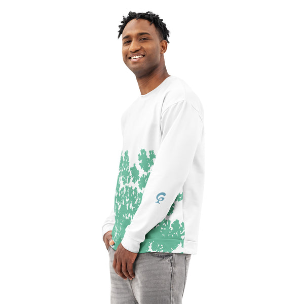 GREEN RELIGION · TRUE TREES · Memory Silhouette · “Bird Lover” · Unisex Cotton Sweatshirt