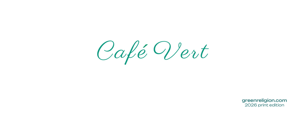 GREEN RELIGION · SPOKEN LEAF · Café Vert · Glossy Ceramic Mug