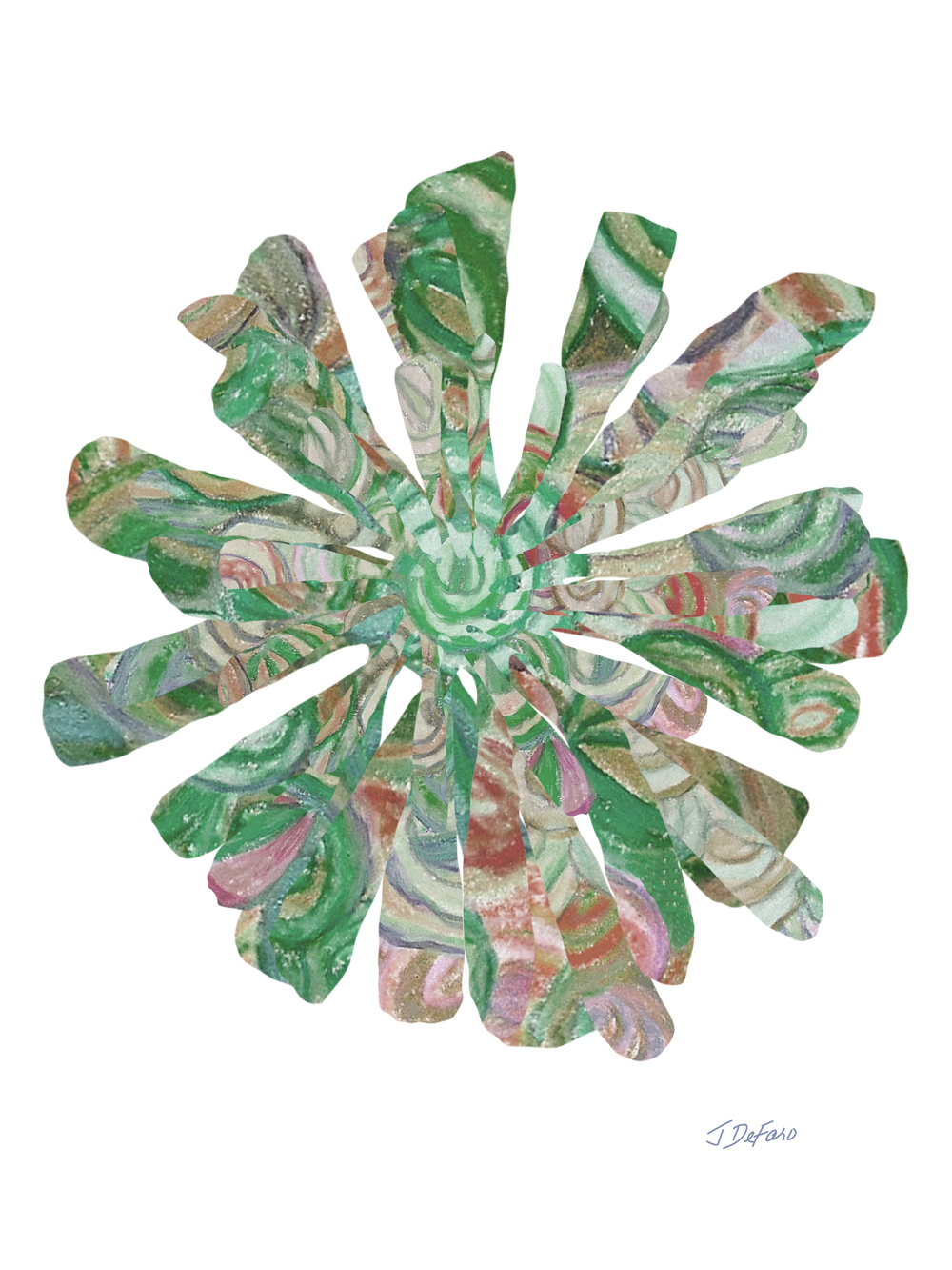 GREEN RELIGION · CUT FLOWERS · “Forest Floor” · Shower Curtain