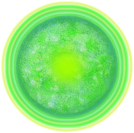 GREEN RELIGION · CANOPY LINES · “Green Sun” · Shower Curtain