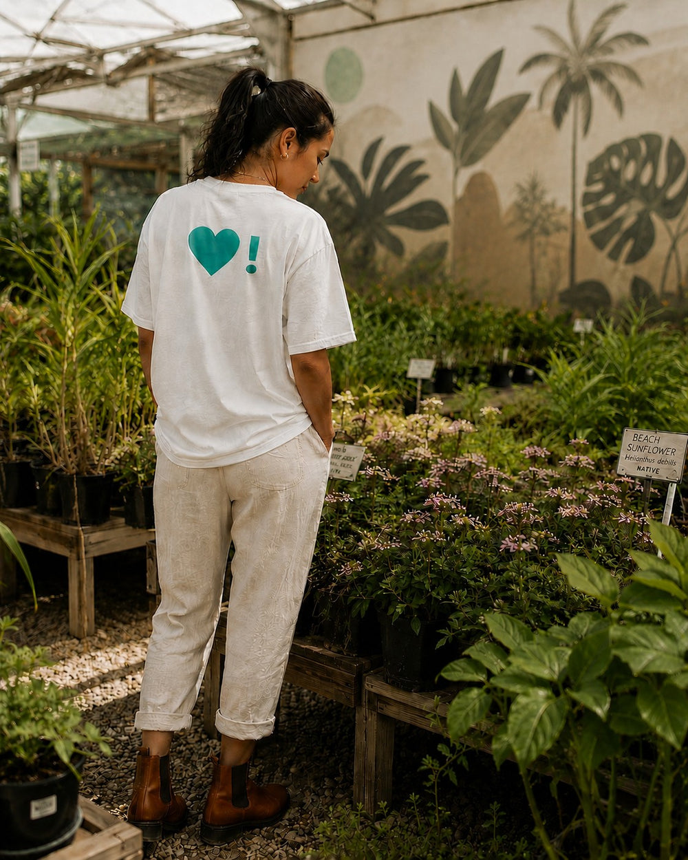 GREEN RELIGION · Spoken Leaf · Green Heart! · Unisex Cotton Classic Tee