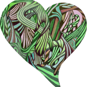 GREEN RELIGION · TRUE TREES · Growing Heart · White Glossy Mug · Green