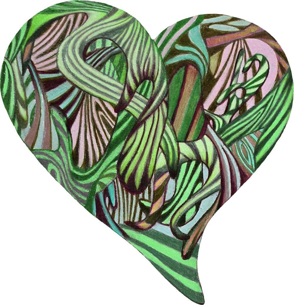 GREEN RELIGION · TRUE TREES · Growing Heart · White Glossy Mug · Green