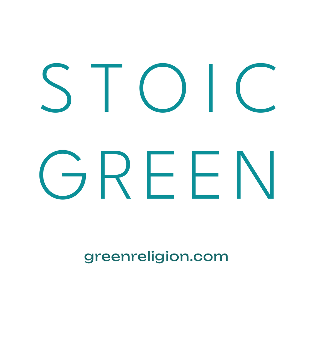 GREEN RELIGION · SPOKEN LEAF · “Stoic Green” · Cotton Unisex Premium Hoodie