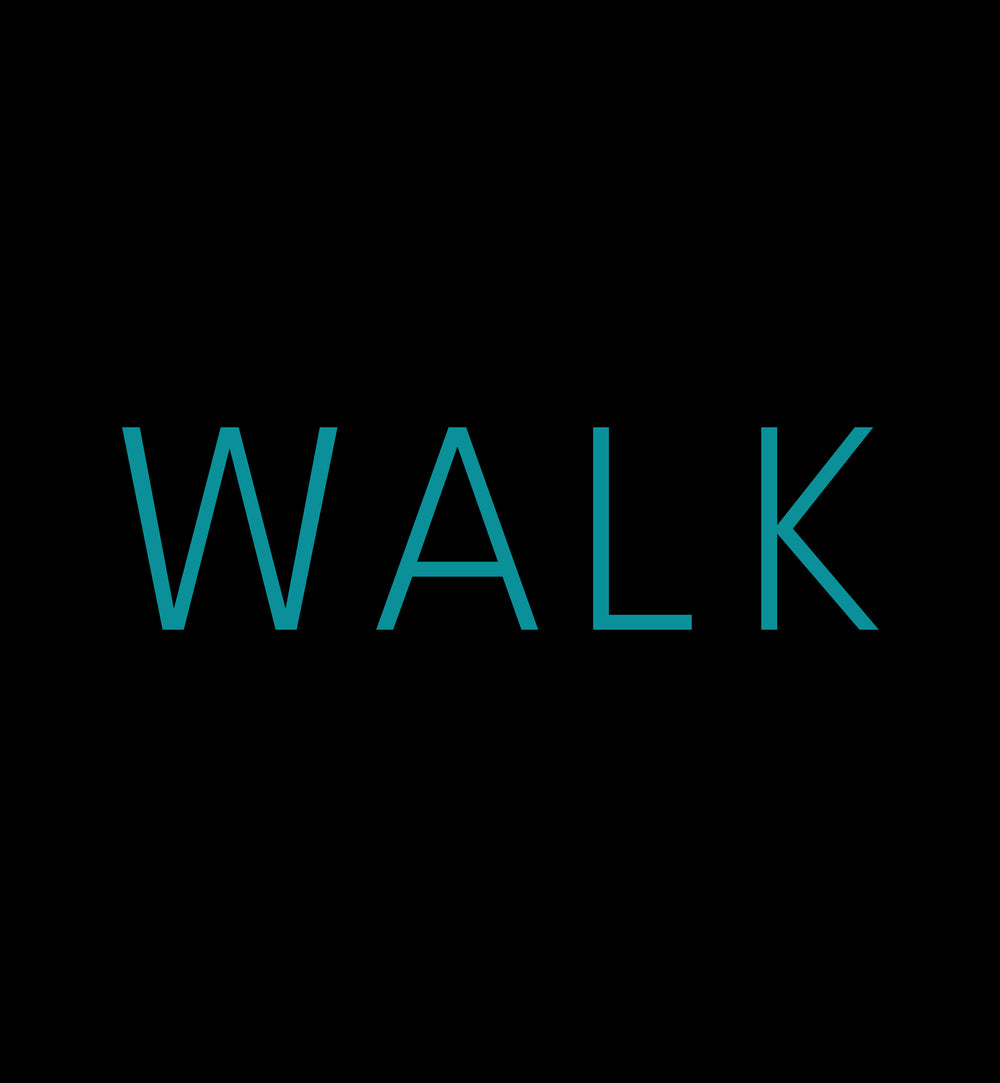 RELIGIÓN VERDE · HOJA HABLADA · “WALK” · Camiseta orgánica unisex · Edición negra