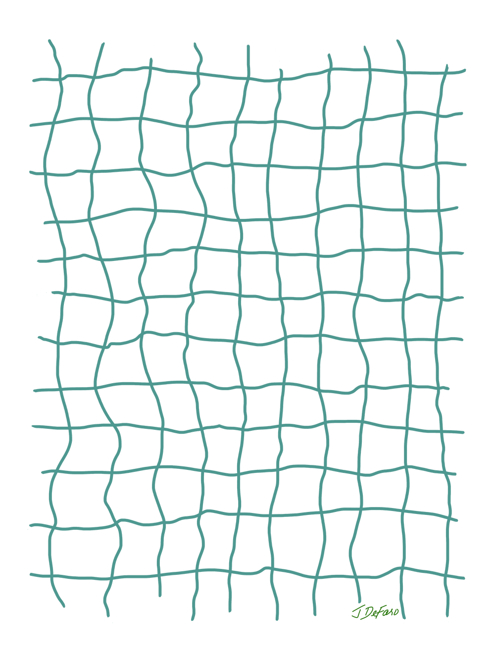 RELIGIÓN VERDE · HOJAS DE JUEGO LIBRE · “Earth Net Teal” · Camiseta ecológica unisex básica