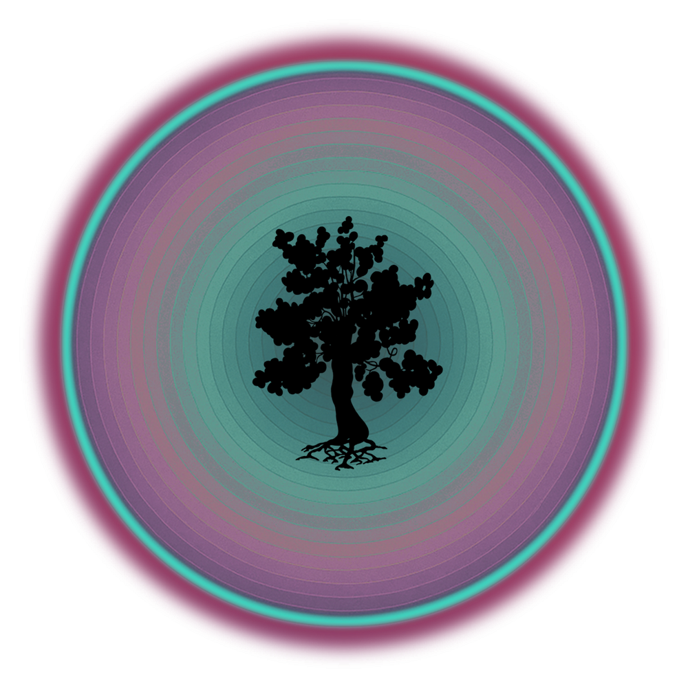 GREEN RELIGION · TRUE TREES · “Ring Field” · Jelly-Aqua · Unisex Organic Mid-Light T-Shirt