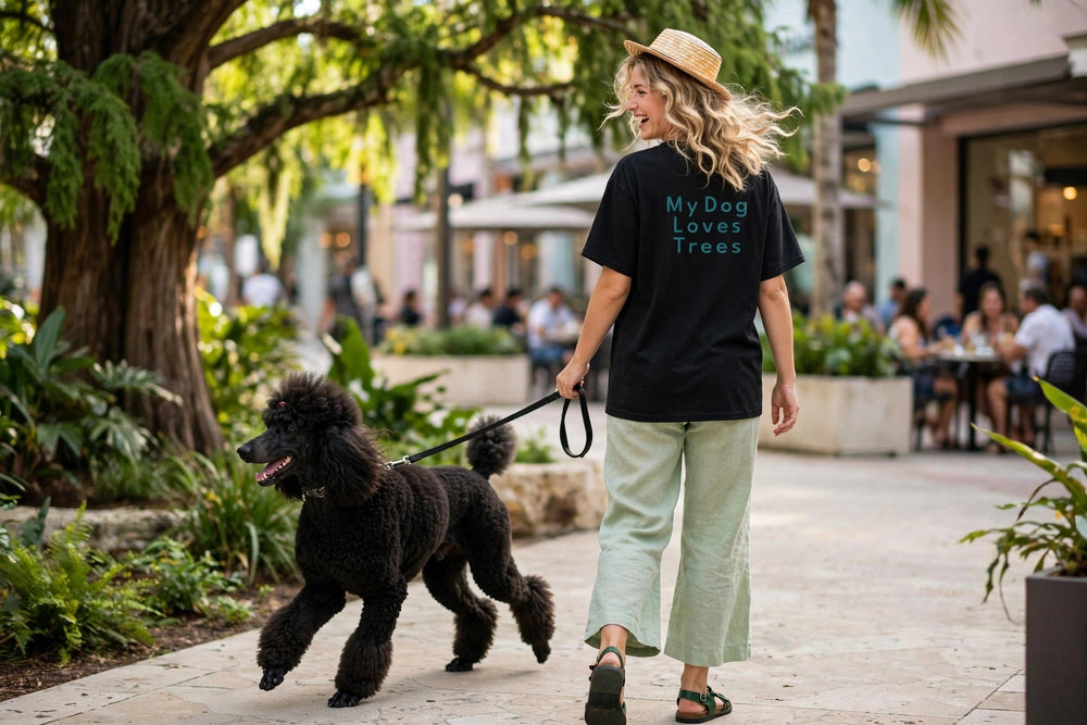 Green Religion • My Dog Loves Trees • Unisex Cotton Tee
