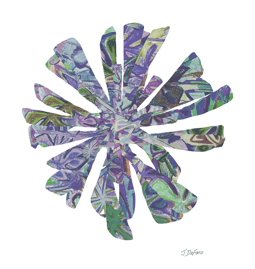 GREEN RELIGION · CUT FLOWERS · “Plum Beach” · Shower Curtain