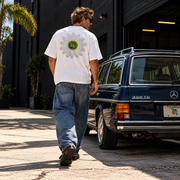 GREEN RELIGION · DAISY “is.” · Oversized Organic T-Shirt