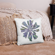 GREEN RELIGION · CUT FLOWERS · “Plum Beach” · All-Over Print Basic Pillow