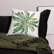 GREEN RELIGION · CUT FLOWERS · “Lake Shore” · All-Over Print Basic Pillow