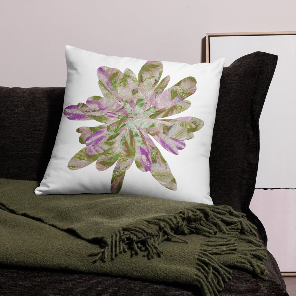 GREEN RELIGION · CUT FLOWERS · “Shade Path” · All-Over Print Basic Pillow