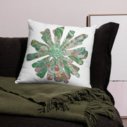GREEN RELIGION · CUT FLOWERS · “Forest Floor” · All-Over Print Basic Pillow