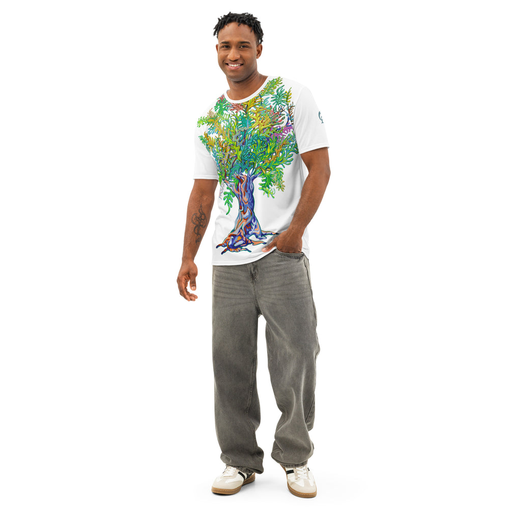 RELIGIÓN VERDE · ÁRBOLES VERDADEROS · “Hojas Vivas” · Camiseta para Hombre
