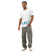 GREEN RELIGION · FREE PLAY LEAVES · “Blue Groove Four” · Men’s Cotton Crew Neck T-Shirt