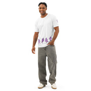 GREEN RELIGION · FREE PLAY LEAVES · “Plum Groove Four” · Men’s Cotton Crew Neck T-Shirt