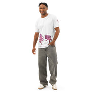 GREEN RELIGION · FREE PLAY LEAVES · “Duo Dance Berry Cranberry” · Men’s Cotton Crew Neck T-Shirt