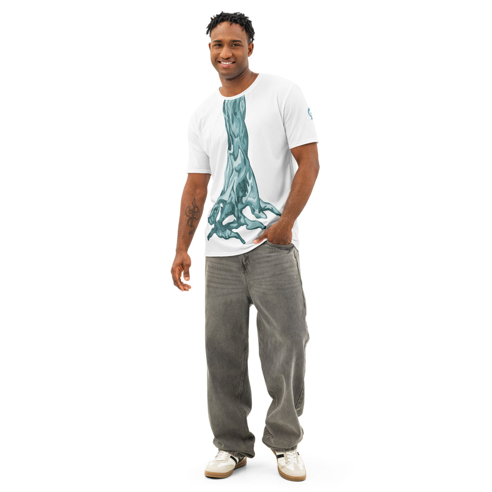 RELIGIÓN VERDE · ÁRBOLES VERDADEROS · RAÍCES LLAMATIVAS · “Hojas Vivas” · Camiseta de Algodón para Hombre
