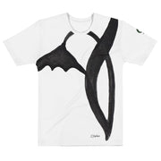 Black Wild Flower Silhouette  image on T-Shirt