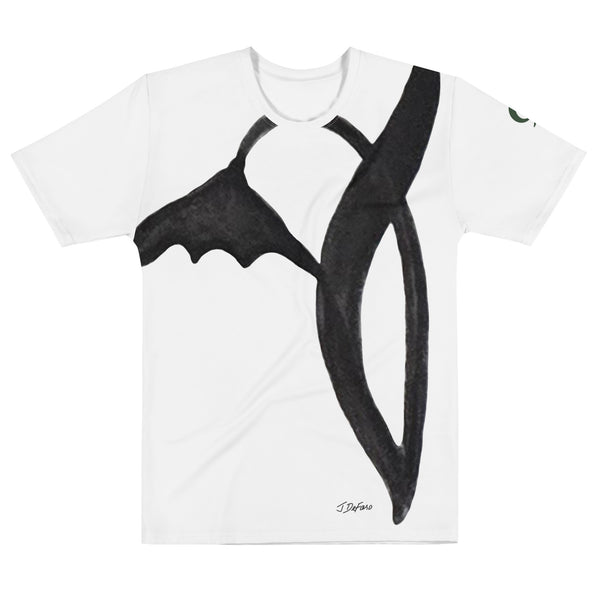 Black Wild Flower Silhouette  image on T-Shirt