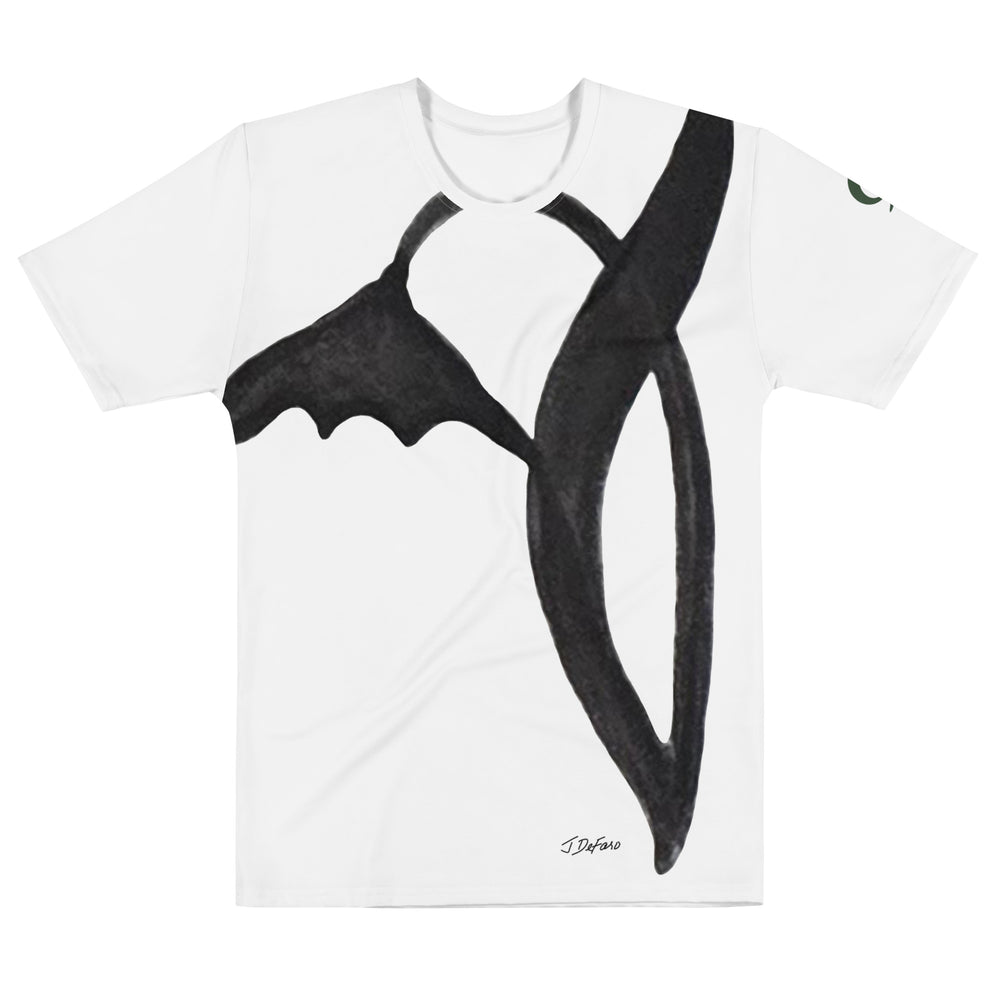 Black Wild Flower Silhouette  image on T-Shirt