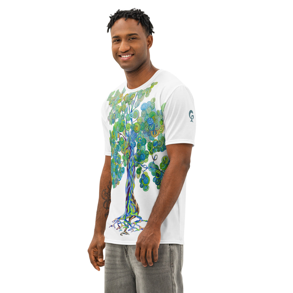 RELIGIÓN VERDE · ÁRBOLES VERDADEROS · “Junto a la Bahía” · Camiseta para hombre