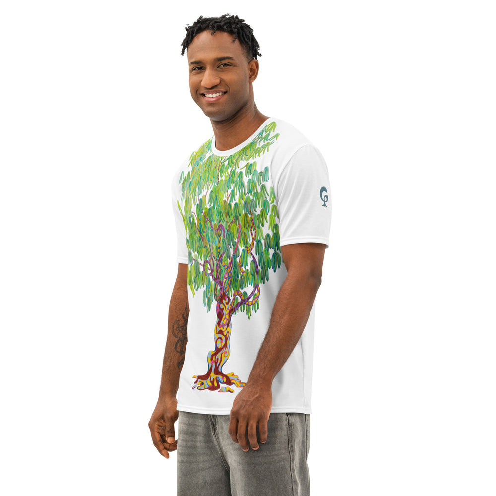 GREEN RELIGION · TRUE TREES · “Falling Light” · Men’s T-Shirt