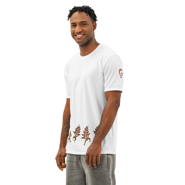 GREEN RELIGION · FREE PLAY LEAVES · “Terra Groove Four” · Men’s Cotton Crew Neck T-Shirt rt