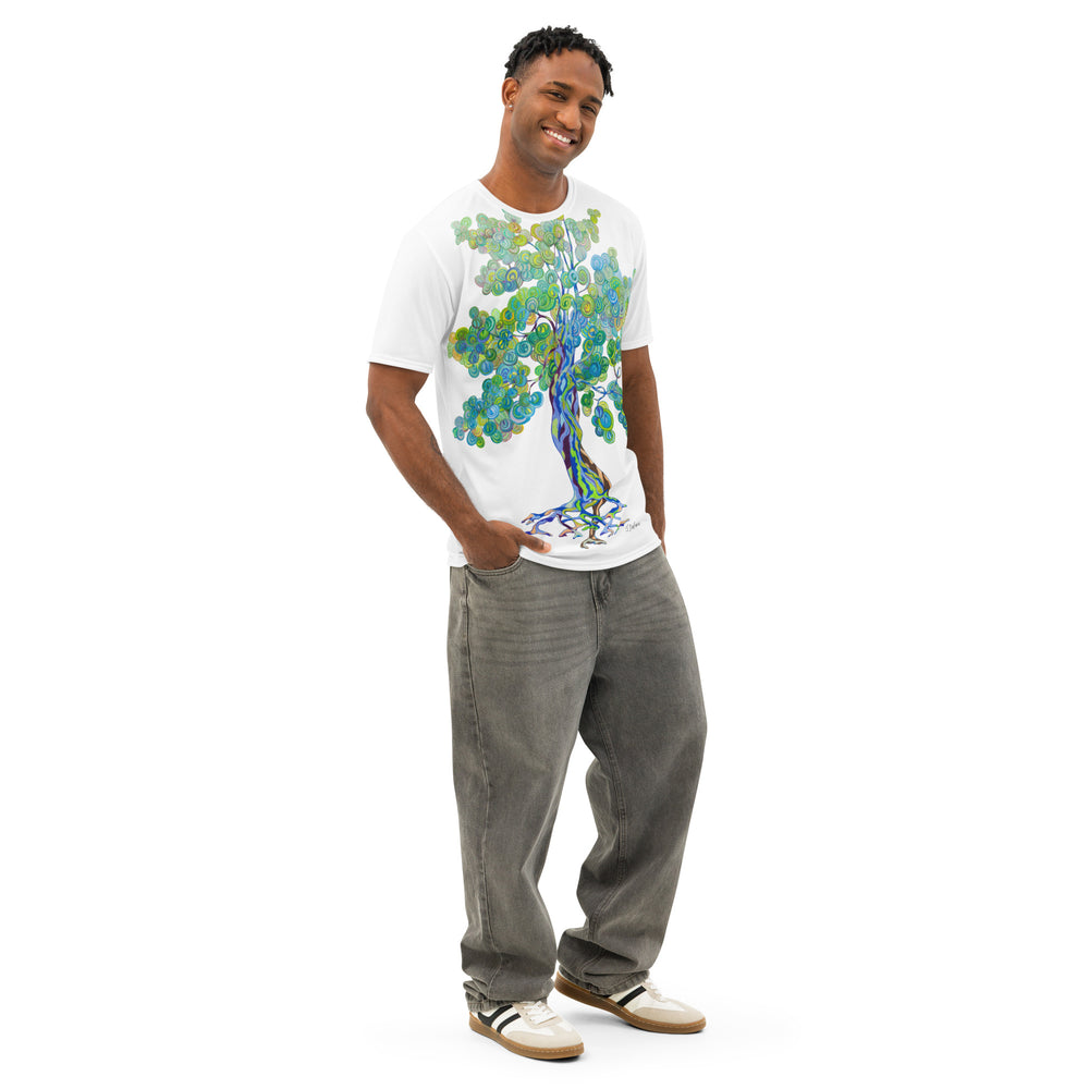 RELIGIÓN VERDE · ÁRBOLES VERDADEROS · “Junto a la Bahía” · Camiseta para hombre