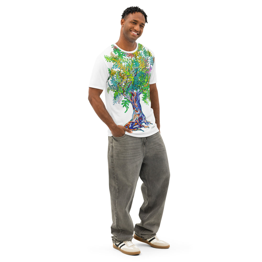 RELIGIÓN VERDE · ÁRBOLES VERDADEROS · “Hojas Vivas” · Camiseta para Hombre