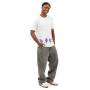 GREEN RELIGION · FREE PLAY LEAVES · “Plum Groove Four” · Men’s Cotton Crew Neck T-Shirt