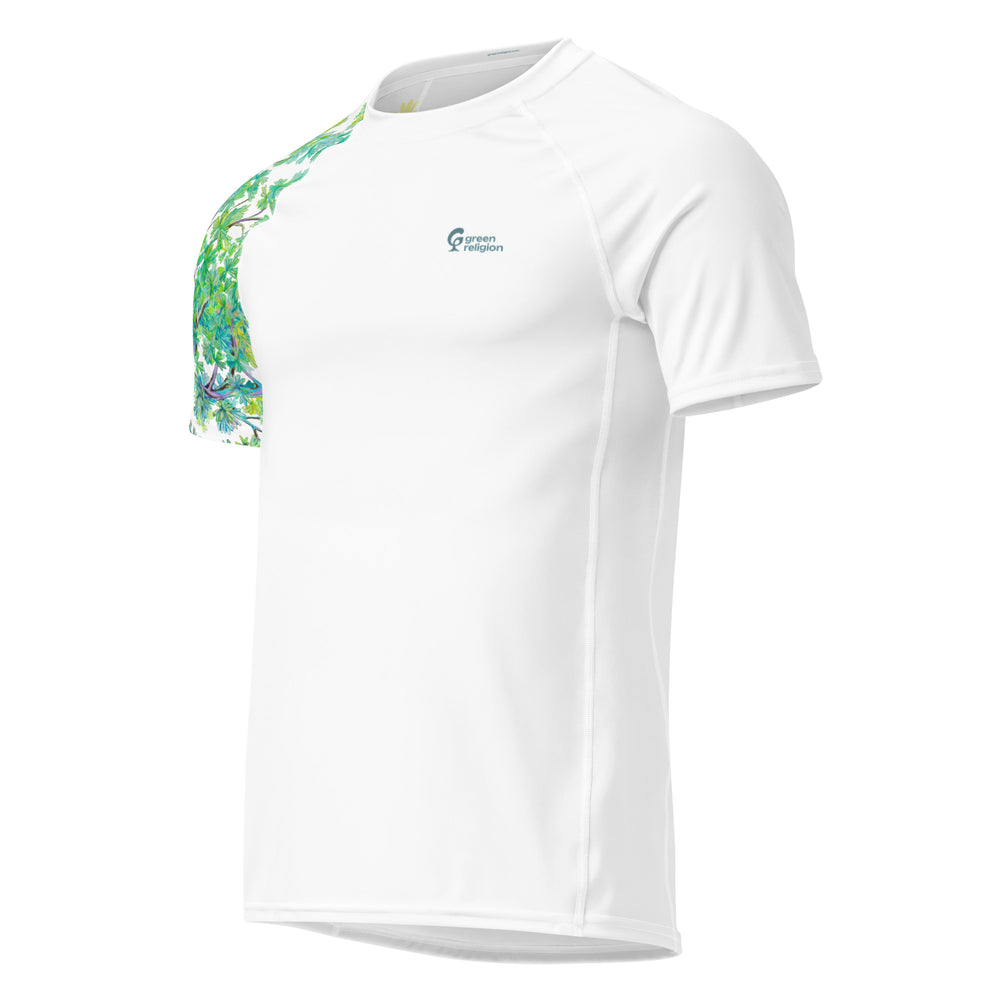 GUEST + GUARDIAN • TRUE TREES Bird Lover • Men’s Recycled Rash Guard Tee by Green Religion