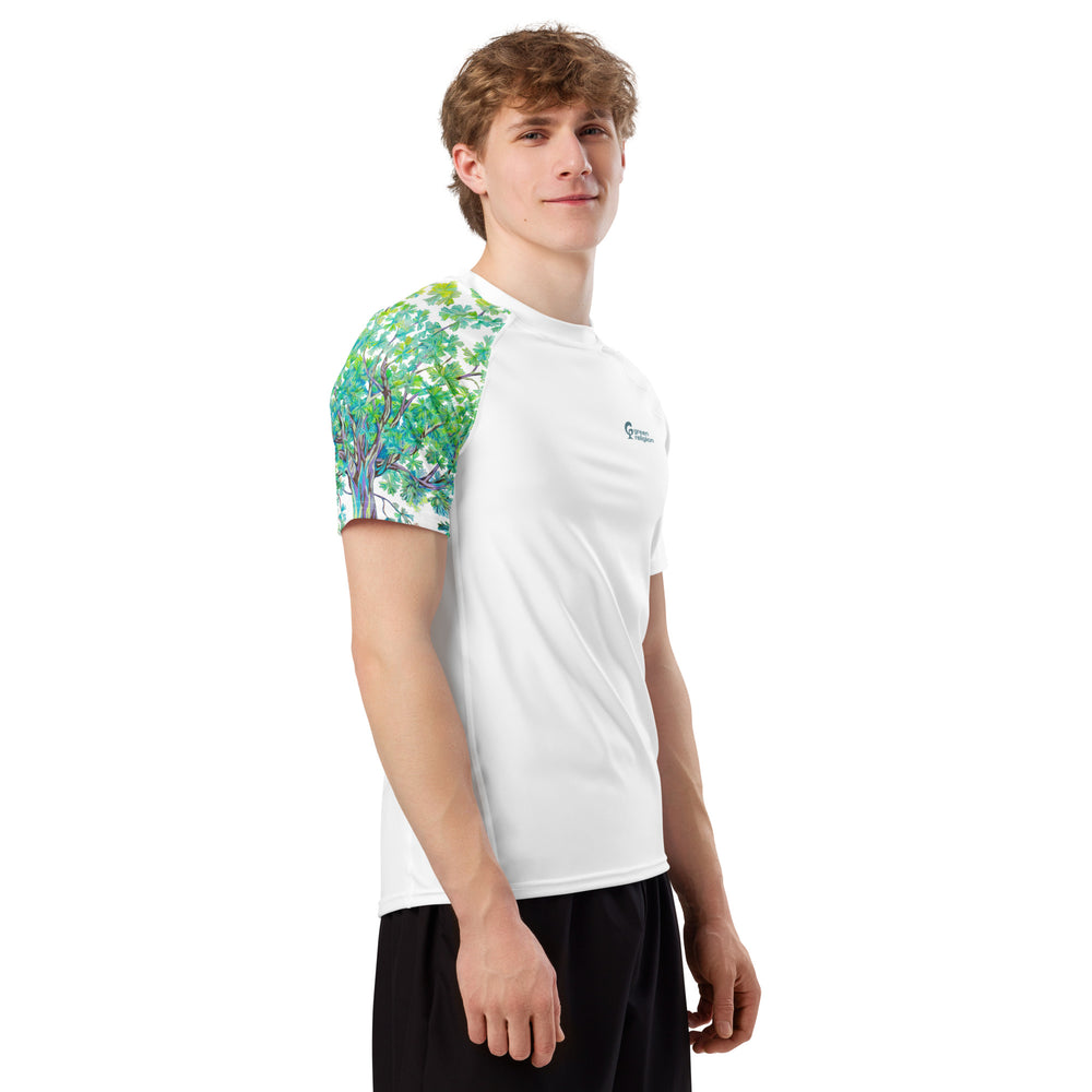 GUEST + GUARDIAN • TRUE TREES Bird Lover • Men’s Recycled Rash Guard Tee by Green Religion