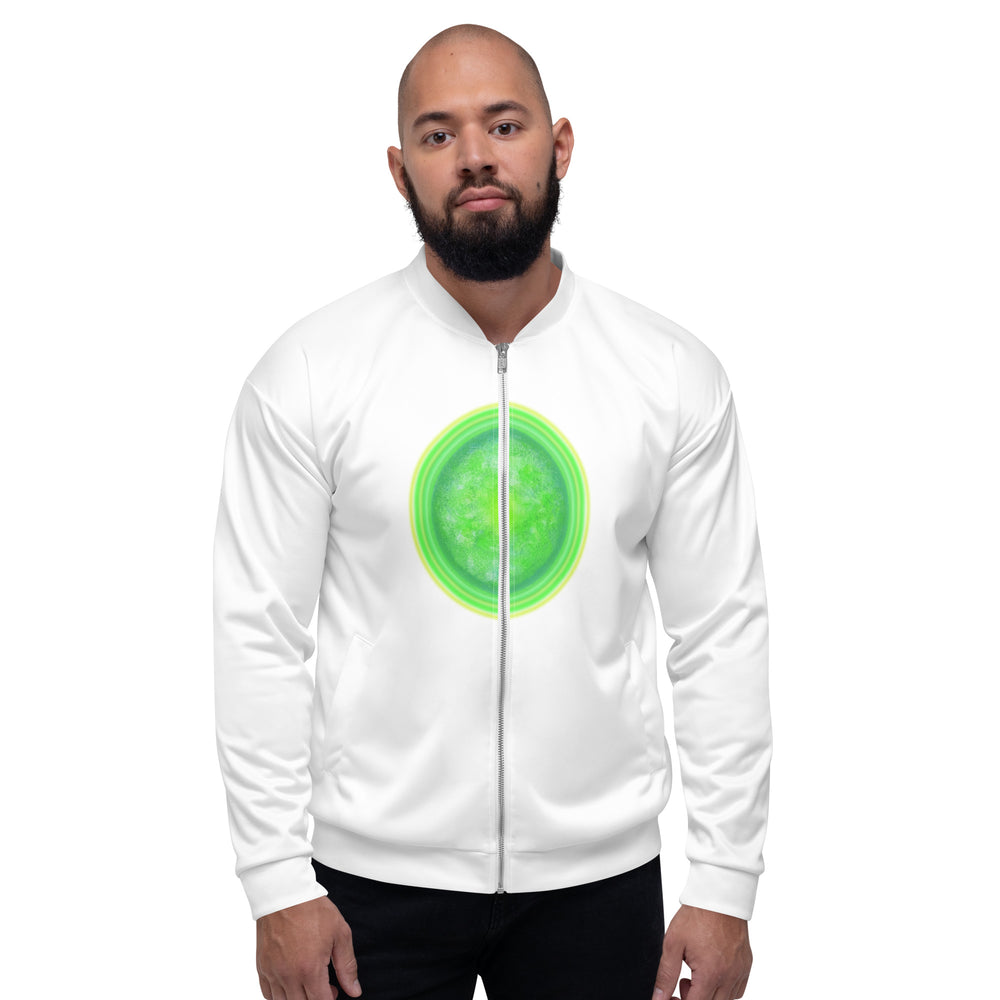 GREEN RELIGION · CANOPY LINES · “Green Sun” · Unisex Bomber Jacket