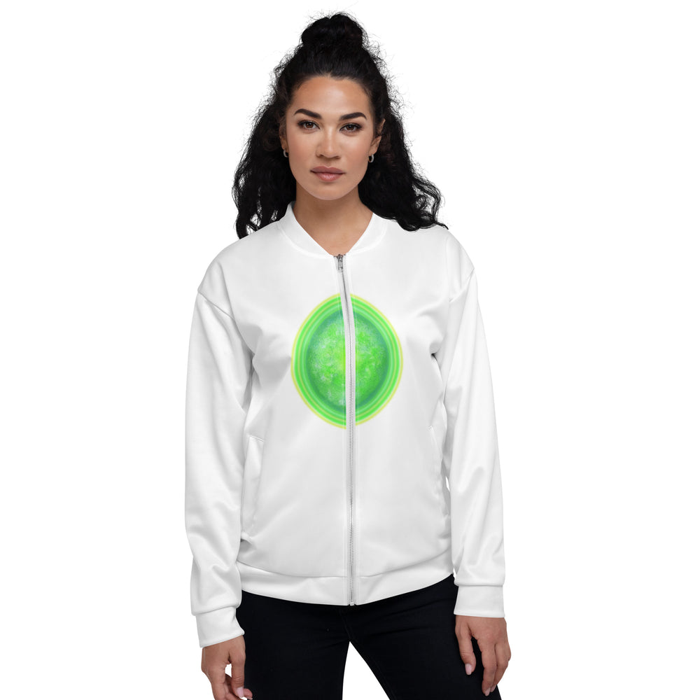 GREEN RELIGION · CANOPY LINES · “Green Sun” · Unisex Bomber Jacket