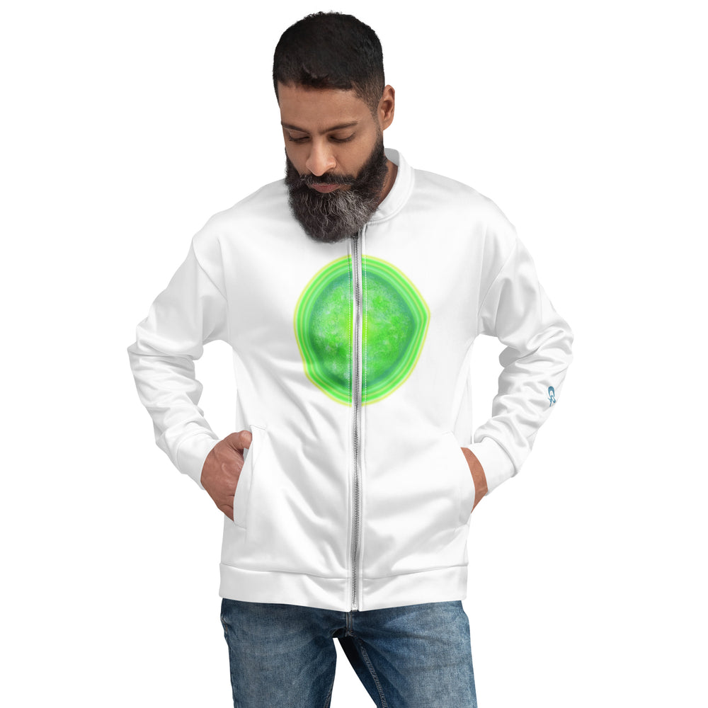 GREEN RELIGION · CANOPY LINES · “Green Sun” · Unisex Bomber Jacket
