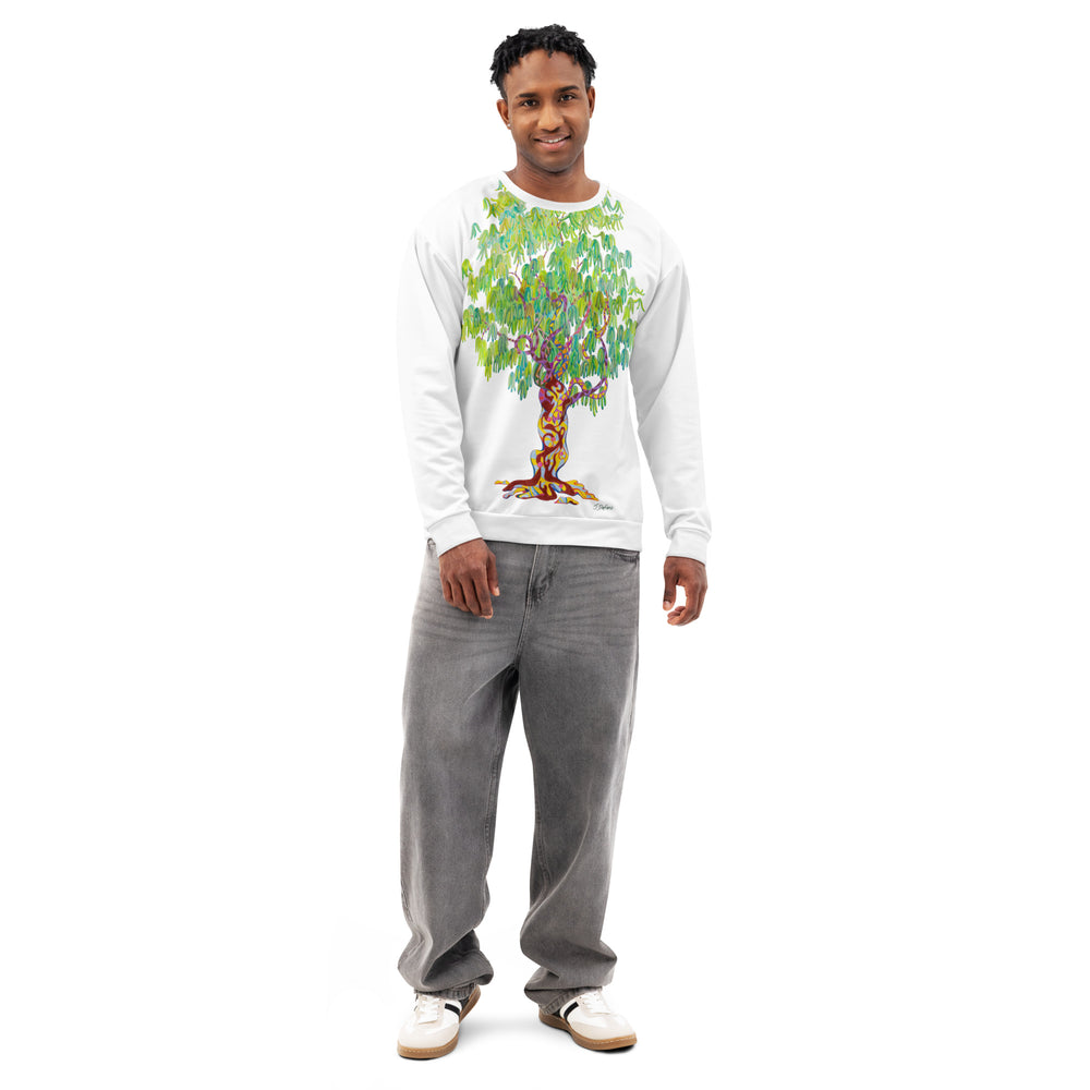 GREEN RELIGION TRUE TREES “Falling Light” Unisex Cotton Sweatshirt