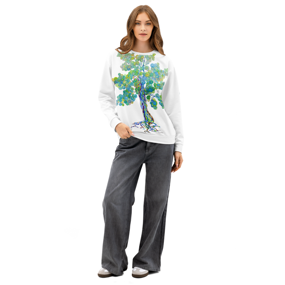GREEN RELIGION TRUE TREES “By the Bay” Unisex Cotton Sweatshirt