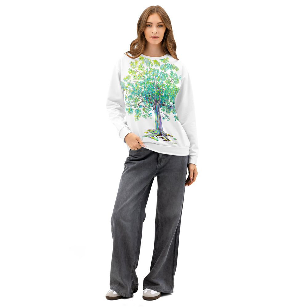 GREEN RELIGION TRUE TREES “Bird Lover” Unisex Cotton Sweatshirt