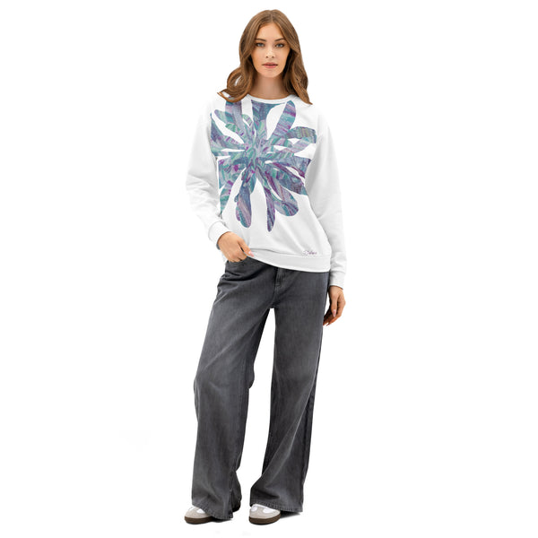 GREEN RELIGION · CUT FLOWERS · “Low Green” · Unisex Cotton Sweatshirt