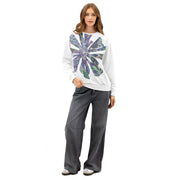 GREEN RELIGION · CUT FLOWERS· “Plum Beach” · Unisex Cotton Sweatshirt