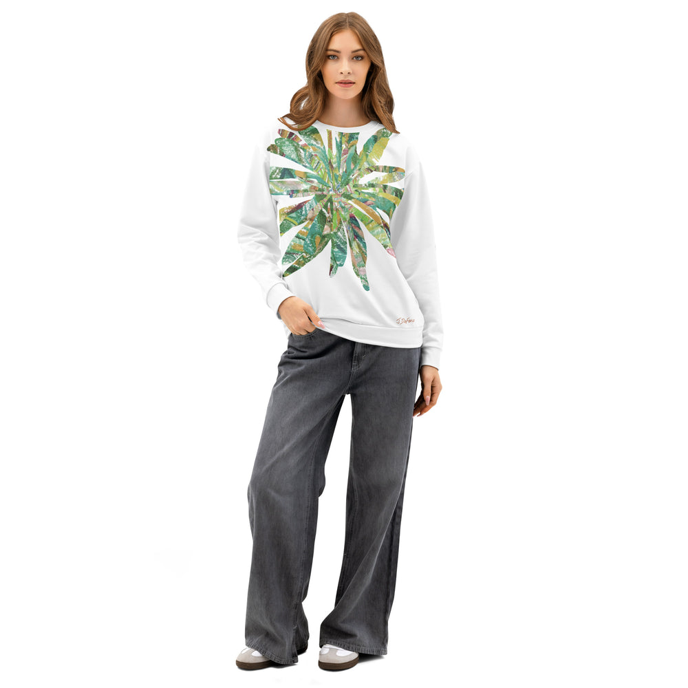 RELIGIÓN VERDE · FLORES CORTADAS · “Lake Shore” · Sudadera unisex de algodón