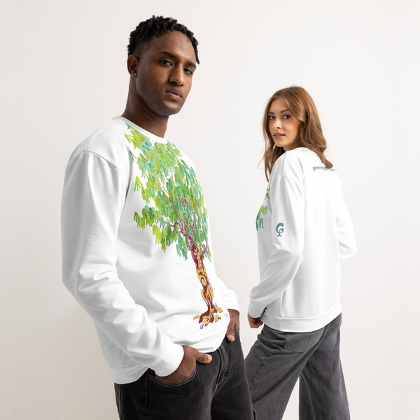 GREEN RELIGION TRUE TREES “Falling Light” Unisex Cotton Sweatshirt