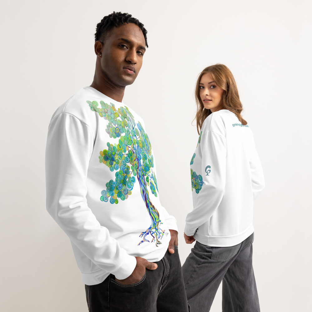 GREEN RELIGION TRUE TREES “By the Bay” Unisex Cotton Sweatshirt