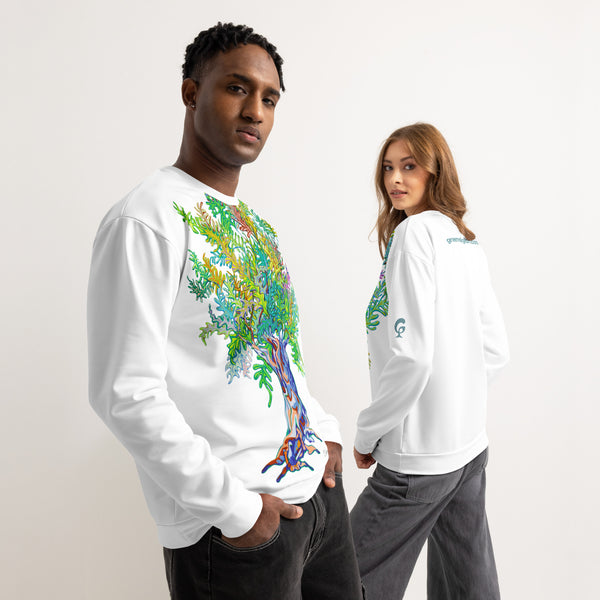 GREEN RELIGION TRUE TREES “Leaves Alive” Unisex Cotton Sweatshirt