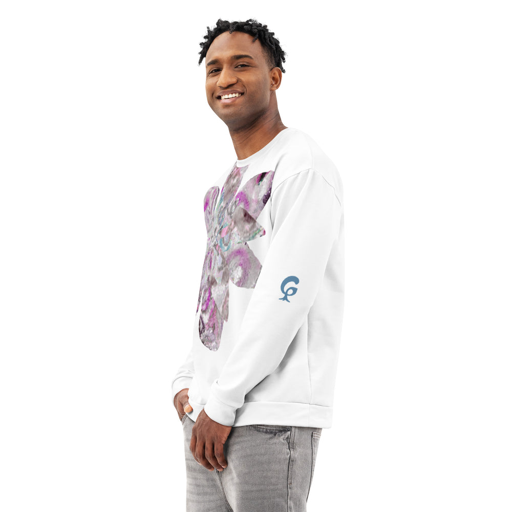 GREEN RELIGION · CUT FLOWERS · “Pink Pond” · Unisex Cotton Sweatshirt