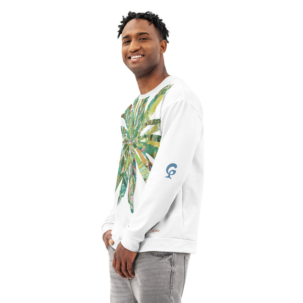 GREEN RELIGION · CUT FLOWERS · “Lake Shore” · Unisex Cotton Sweatshirt