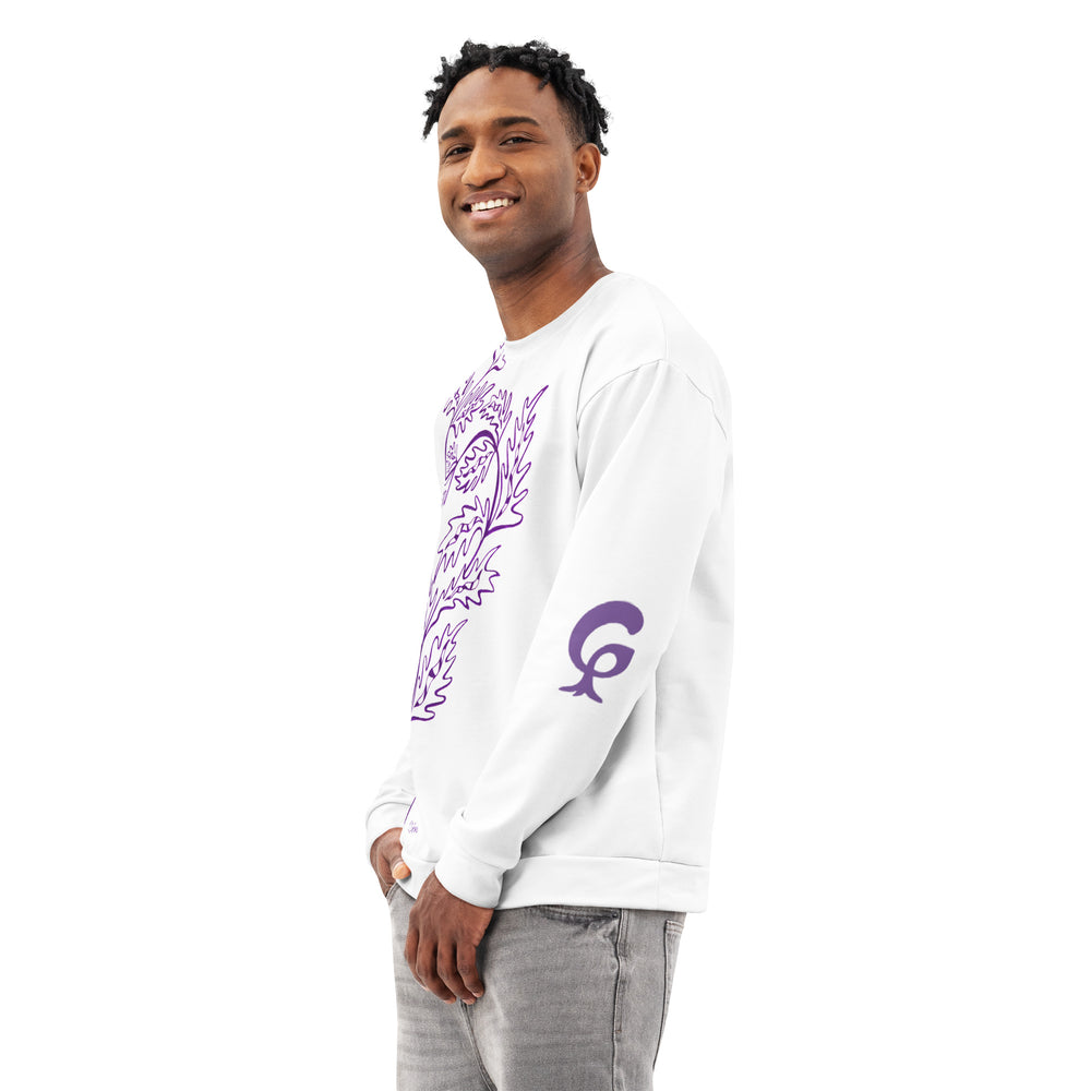GREEN RELIGION · TRUE REACH · “Teaser Branch - Plum” · Unisex Cotton Sweatshirt