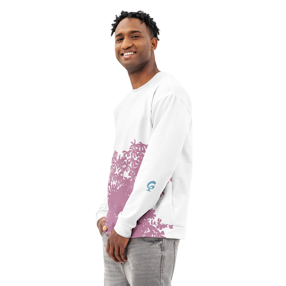 GREEN RELIGION · TRUE TREES · Memory Silhouette · “Promise Bloomer” · Unisex Cotton Sweatshirt